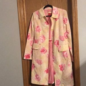ESPRIT floral trench coat size S